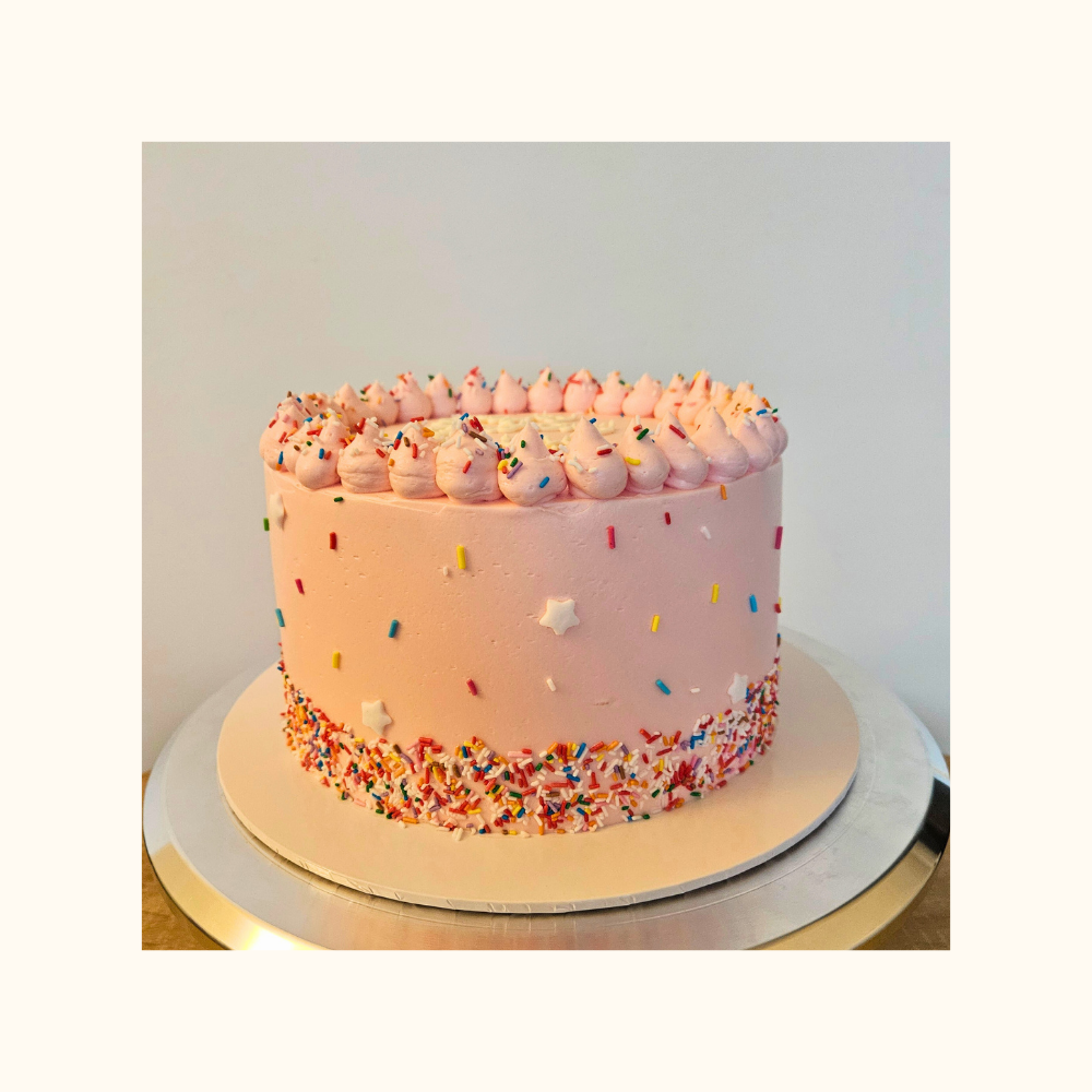 Sweet Dreams Confetti Cake - Pink
