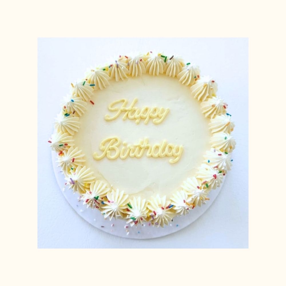 Classic Sprinkle Birthday Cake