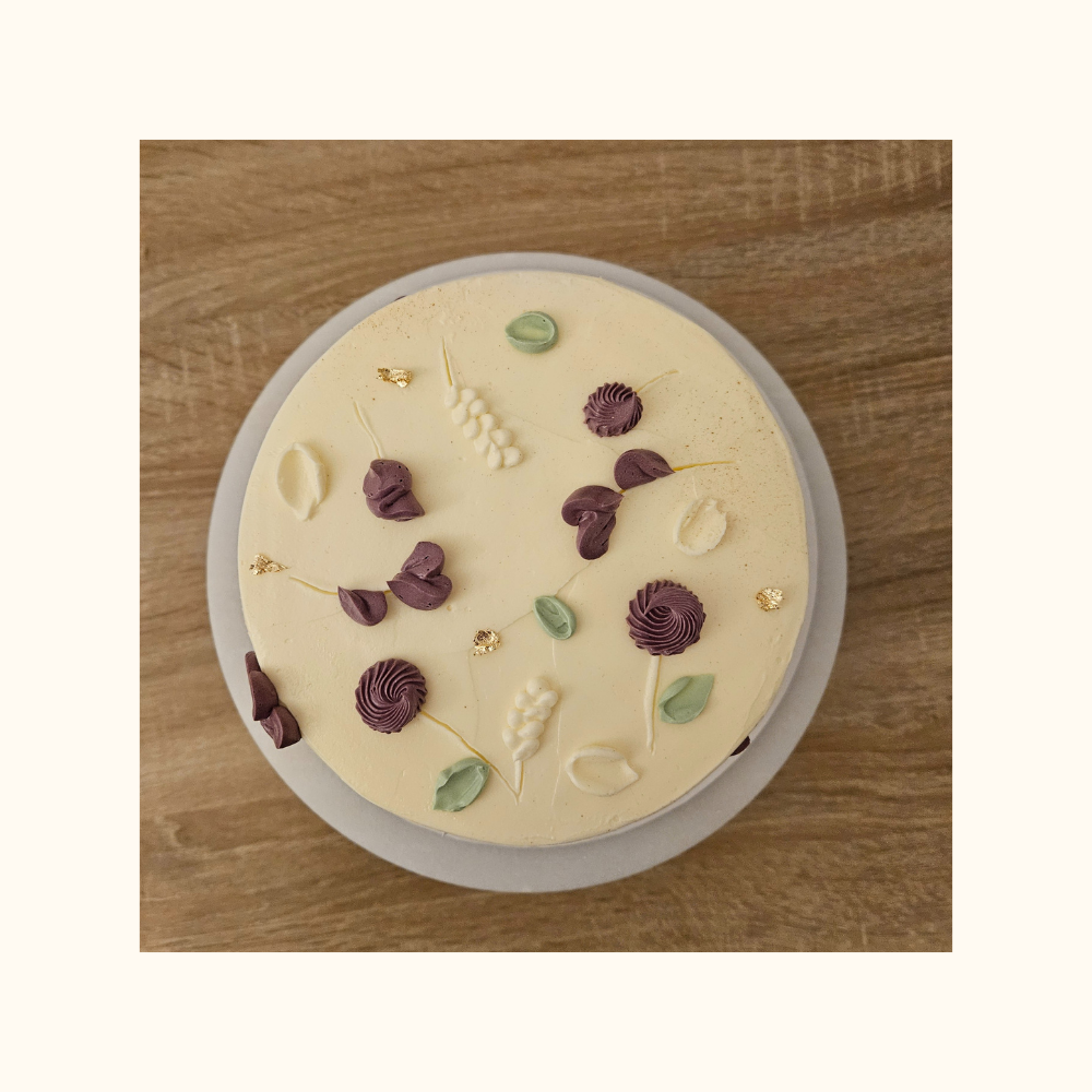 Rustic Garden Floral Cake