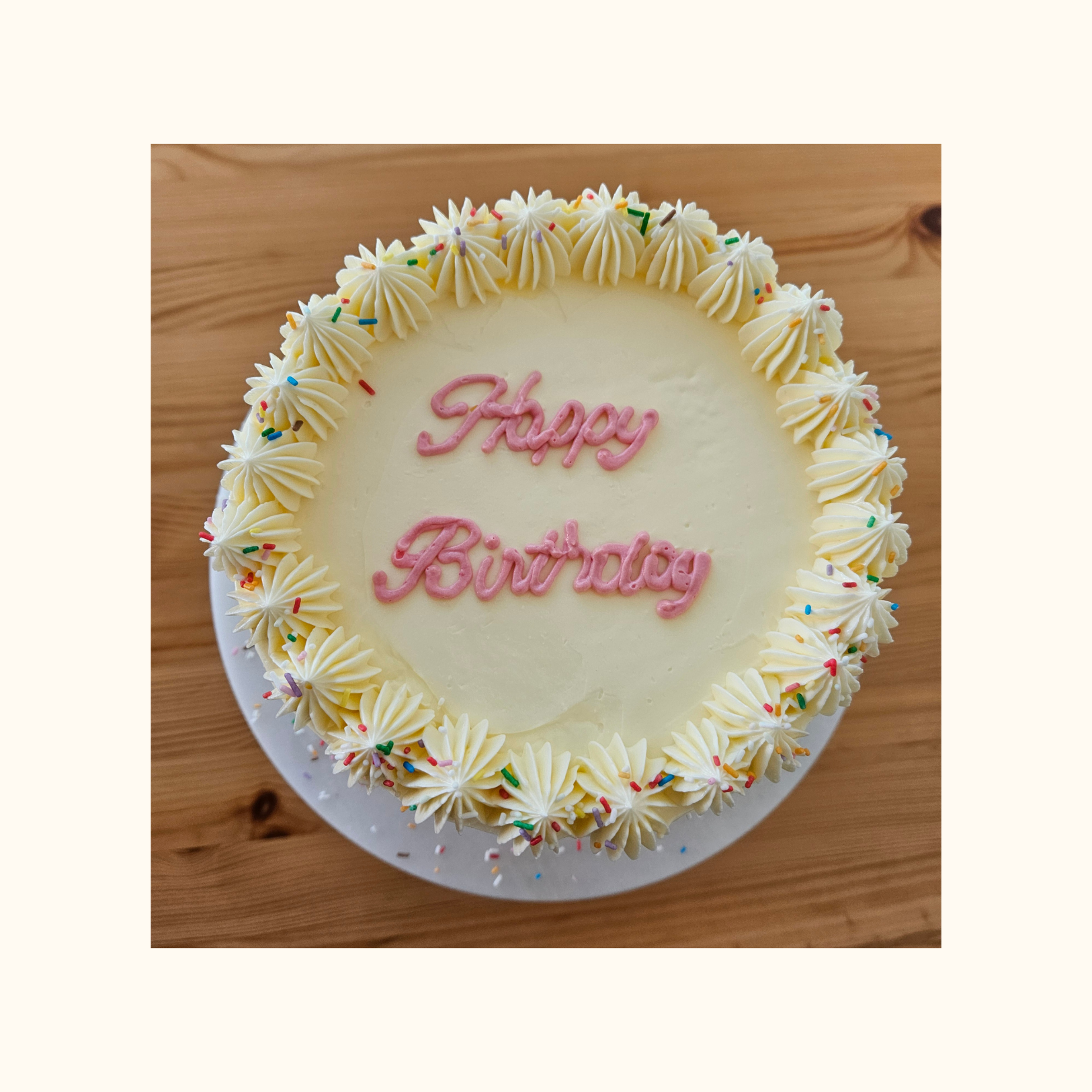 Classic Sprinkle Birthday Cake