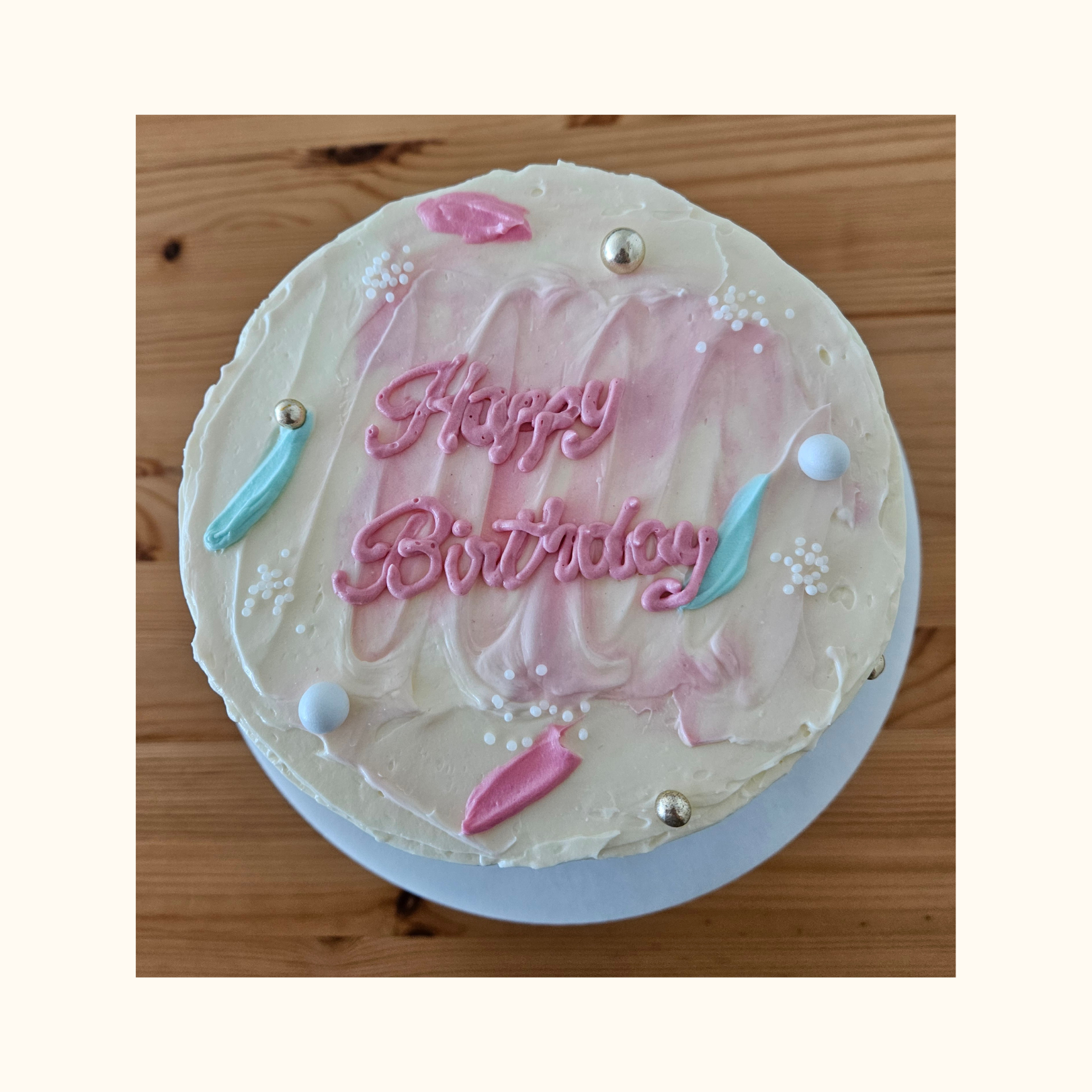 Pastel Birthday Cake