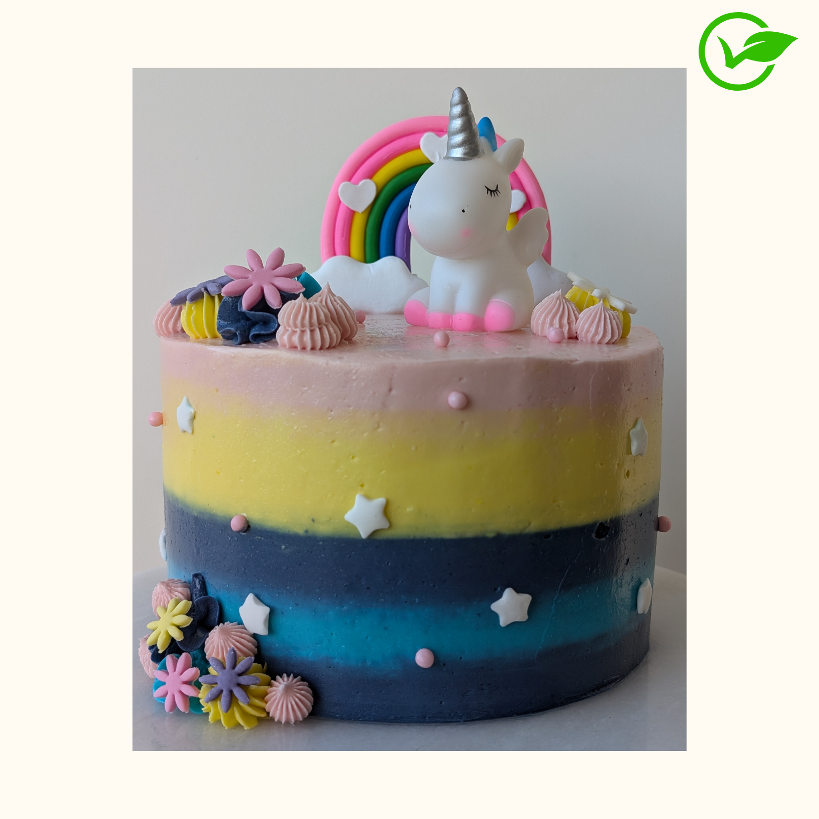 Unicorn Rainbow Cake - Vegan Ⓥ
